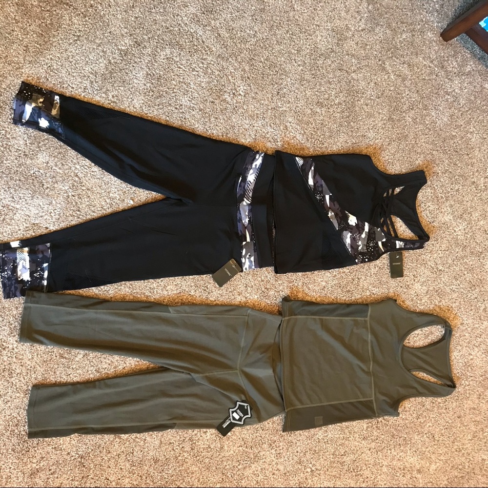 Two brand new workout outfits with tags